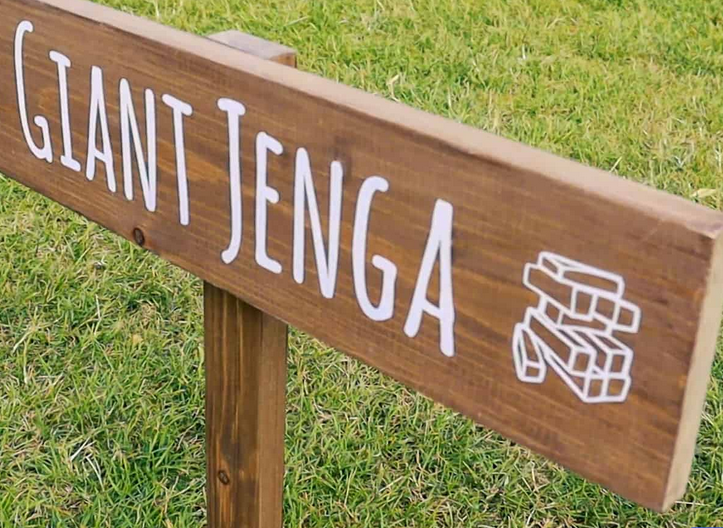Jenga Signpost