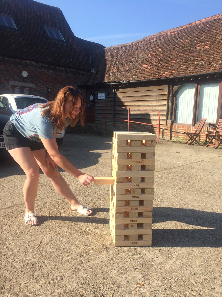 Giant Jenga Played